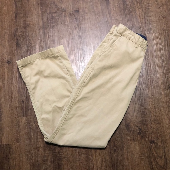 JK Khaki Flat Front Pants Cotton Uniform Boys 16 - Picture 6 of 6